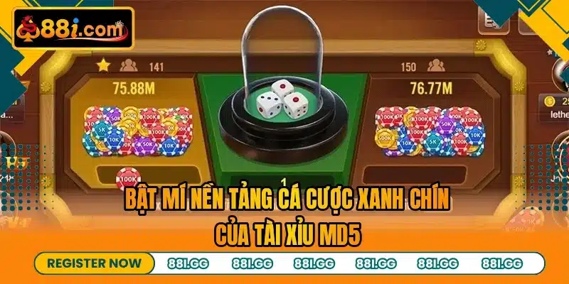 Bật mí nền tảng cá cược xanh chín của tài xỉu MD5